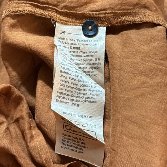 SCOTCH & SODA Sun Ray 100% Organic Cotton Lace Insert Long Sleeve Dress size‎ M - Picture 13 of 13